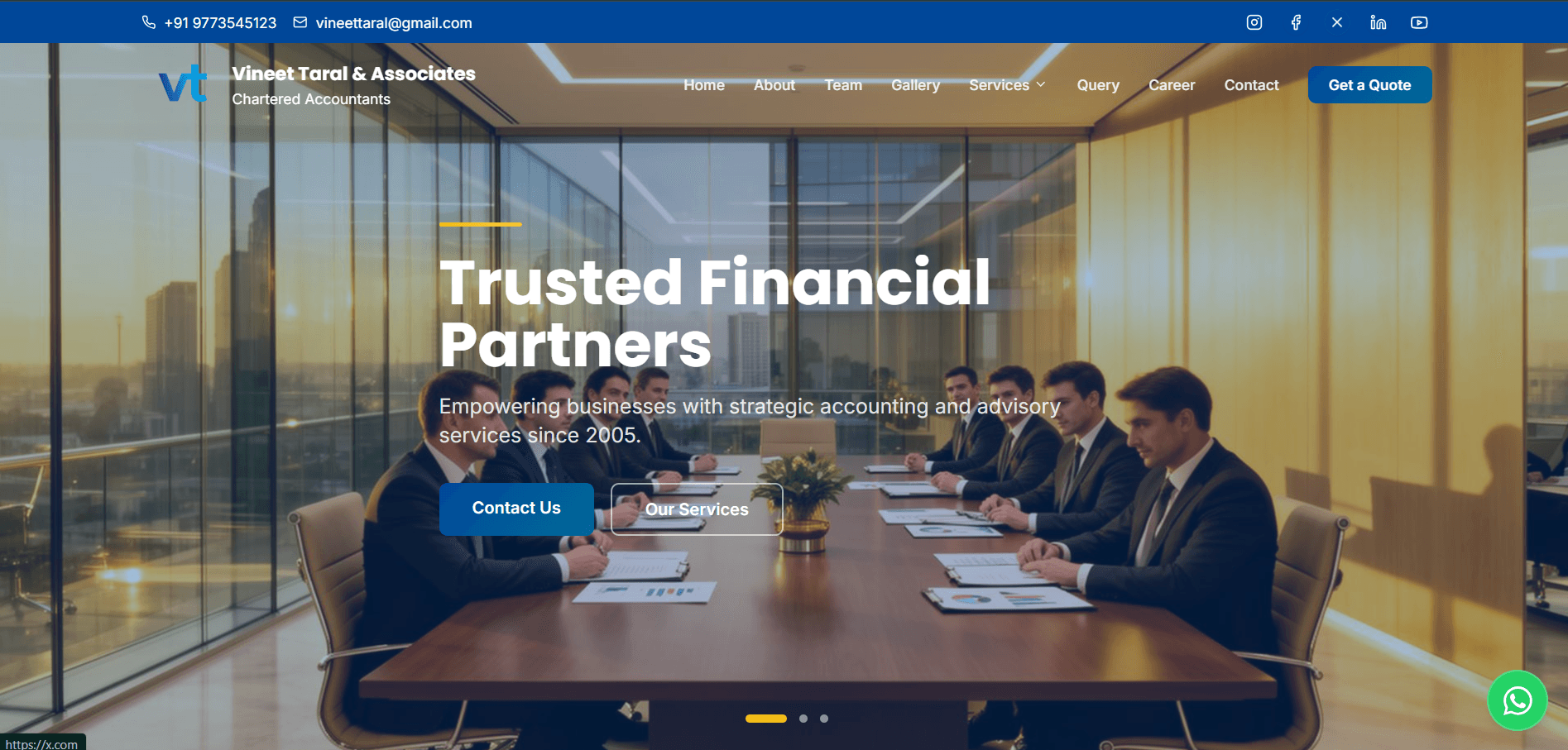 Vineet Taral & Associates banner